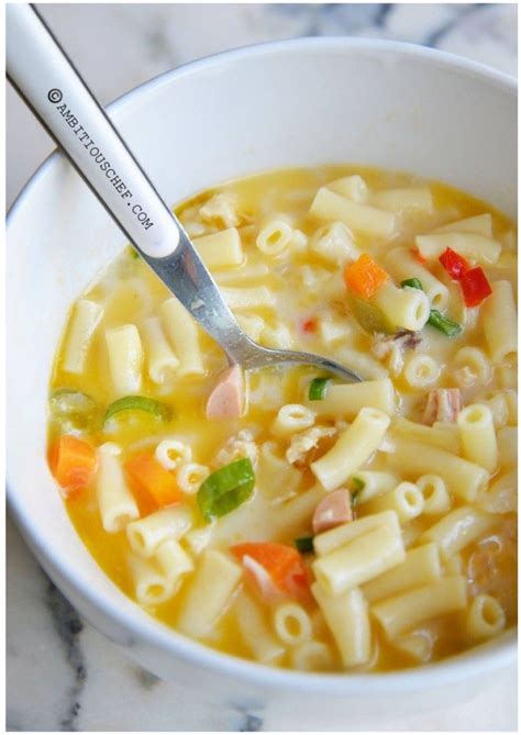 sopas origin|Macaroni soup